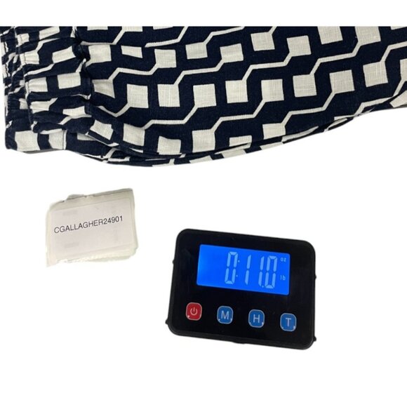 Boden Womens Linen crop Trousers Pants UK 10 US 6 Navy Blue Relaxed R0307 NWT - Picture 13 of 13